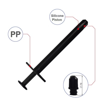 Lightproof syringe for root canal bioceramic
