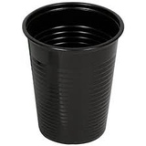 Black plastic cup