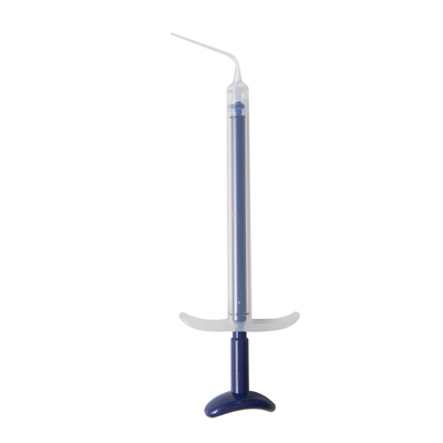 Root cannal cement delivery syringe with tip