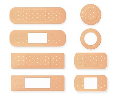 PE plaster with holes